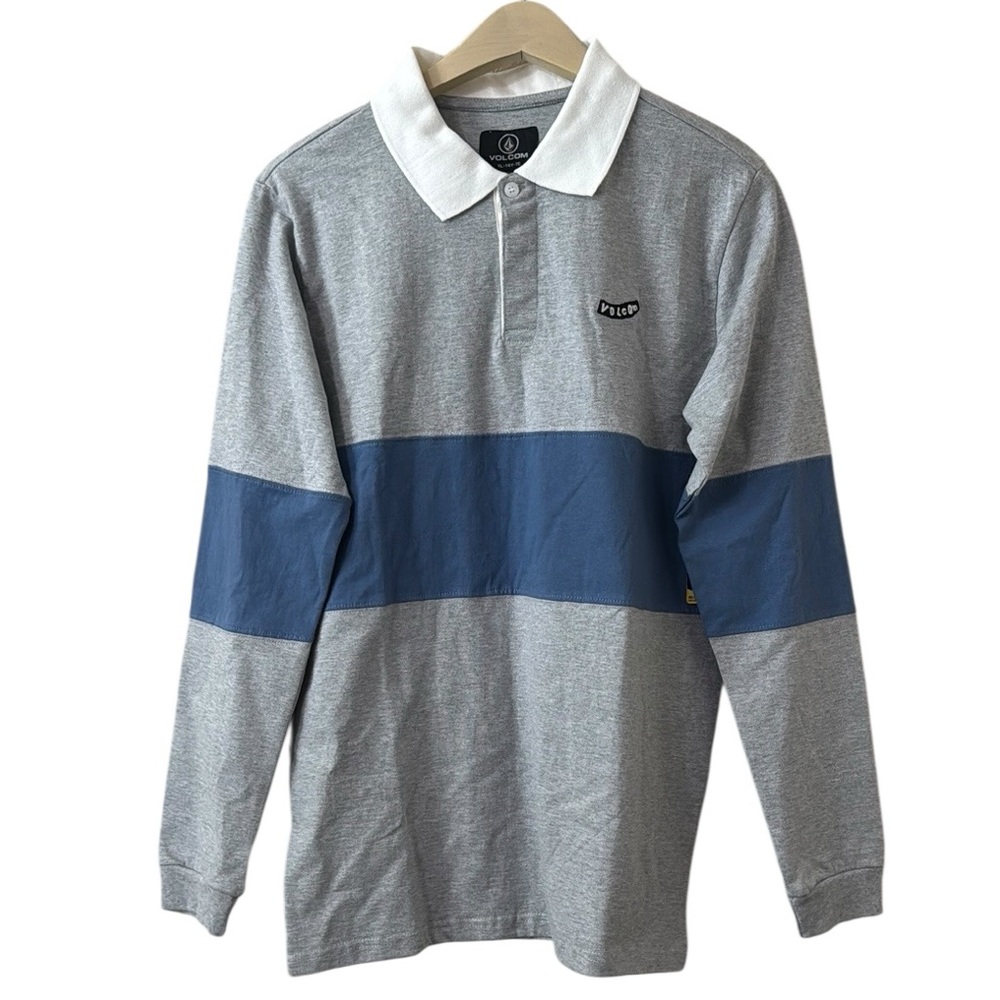 Volcom Vando Long Sleeve Rugby Polo Shirt Size XL